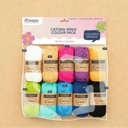 Scheepjes Catona colour pack 10x25g  -Tropical Cocktail