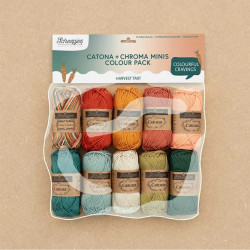 Scheepjes Catona en Chroma colour pack 10x25g - Harvest T 24963