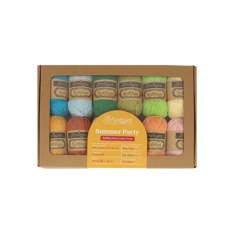 Scheepjes Softfun colour pack 12x20g - 1st - Summer Party 24940
