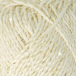 Scheepjes Catona Shine 1x50g - 105-G Bridal White - Gold