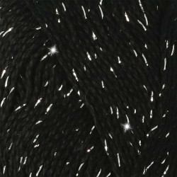 Scheepjes Catona Shine 10-S Jet Black - Silver