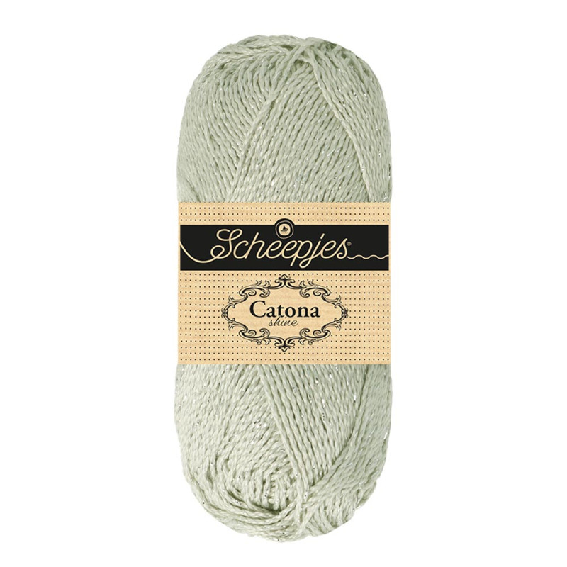 Scheepjes Catona Shine 172-S Light Silver - Silver
