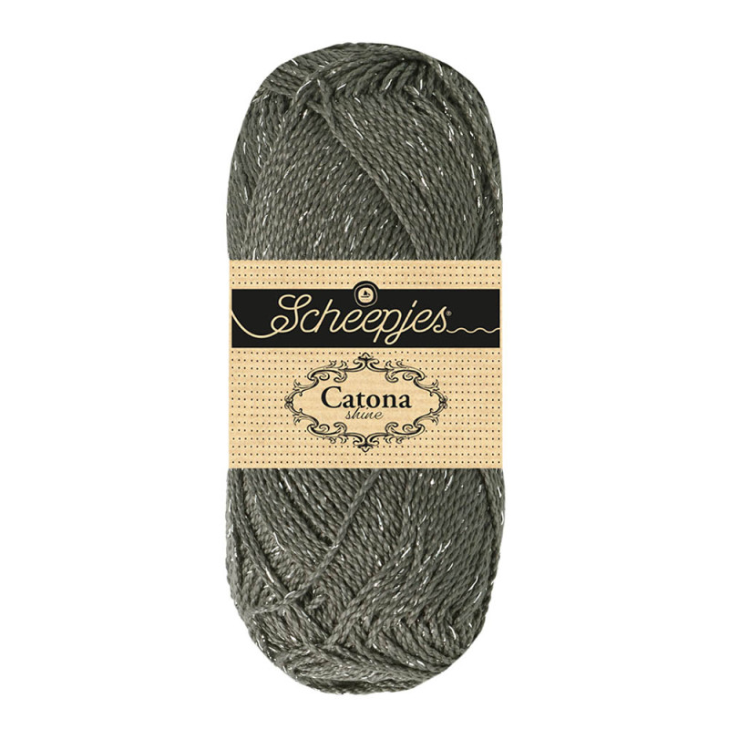 Scheepjes Catona Shine 242-S Metal Grey - Silver