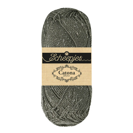 Scheepjes Catona Shine 242-S Metal Grey - Silver