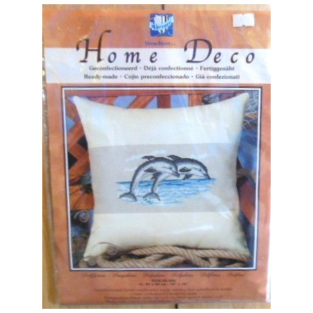 Borduurpakket Dolfijnen uit te tellen 2310/28.826 40 x 40 cm