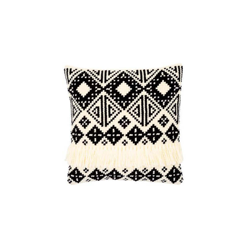 Kruissteekkussen kit Etnisch zwart ecru PN-0151149