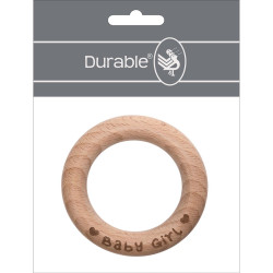 Durable 020.1015 Bijtring beukenhout Baby Girl