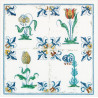 Thea Gouverneur 485A Delfts Blauwe Tegels Bloemen