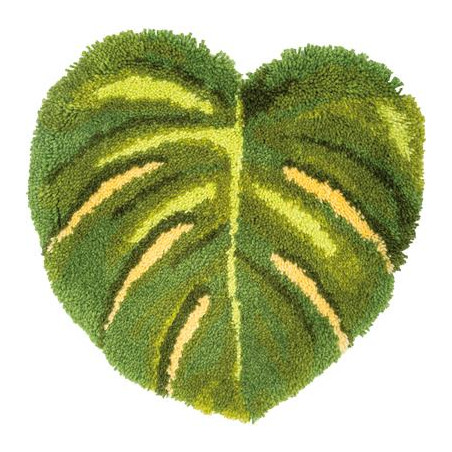 Knoopvormtapijt kit Monstera blad Art nr. PN-0201698