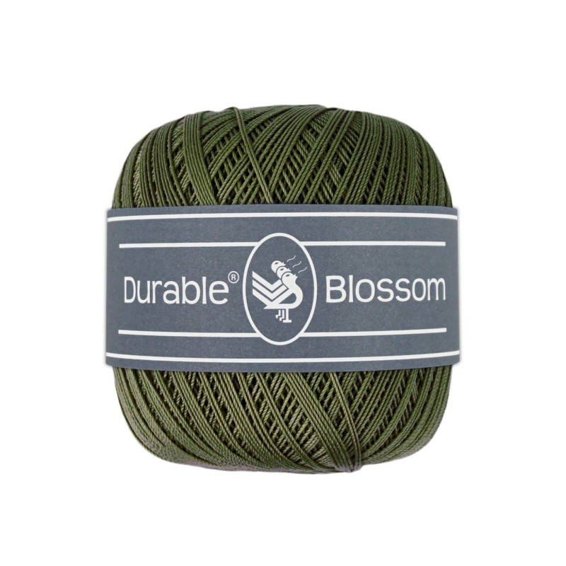 Durable Blossom brei- en haakgaren 50 gram  Kleur 2149 dark olive