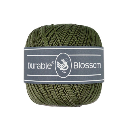 Durable Blossom brei- en haakgaren 50 gram  Kleur 2149 dark olive