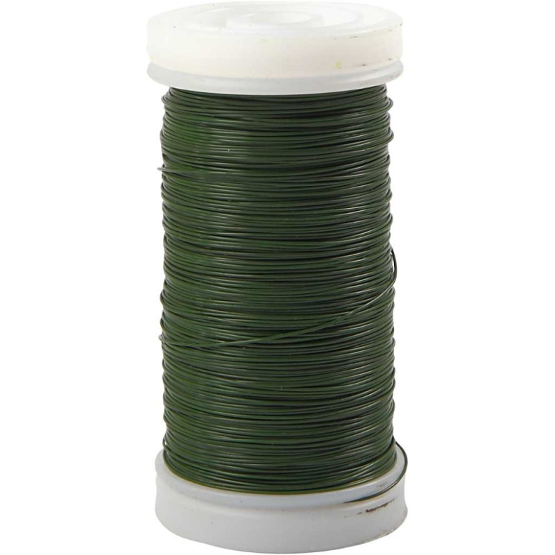 Bloemendraad  51728  160 m/ 1 rol, dikte 0,31 mm, 100 gr, groen