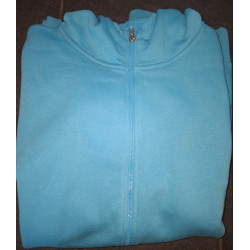 B&C Monster Men Full Zip Hoodie met rits turquoise XL