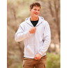 premium hooded zip sweat heather grey xxl