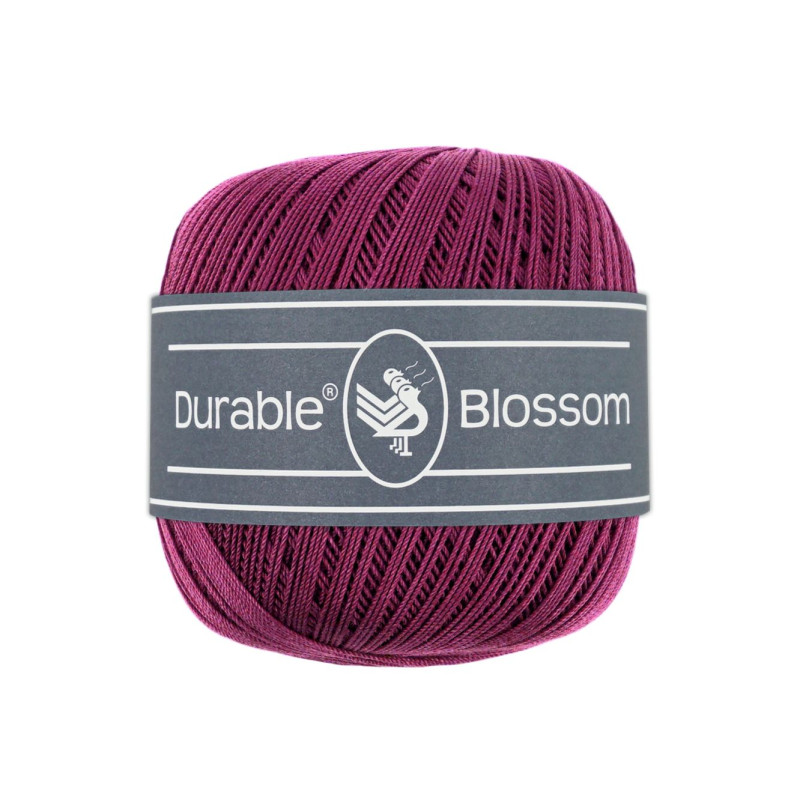 Durable Blossom brei- en haakgaren 50 gram  Kleur 249 Plum