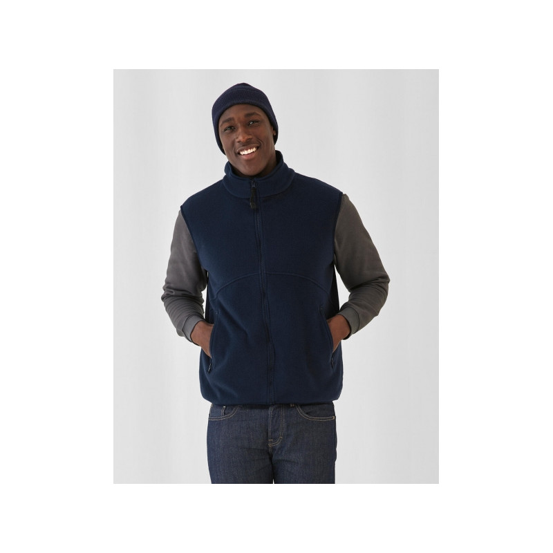 Bodywarmer fleece zwart xl