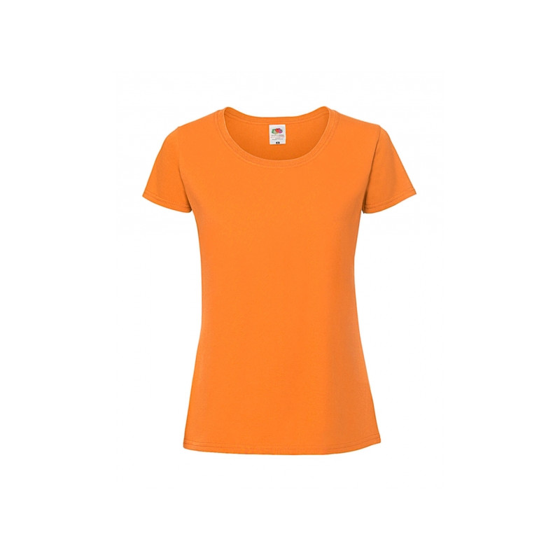 Lady Fit premium t shirt oranje M