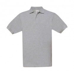 B&C polo safran heather grey S