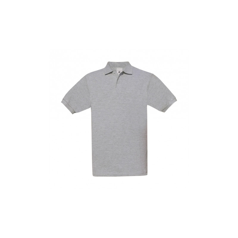 B&C polo safran heather grey S