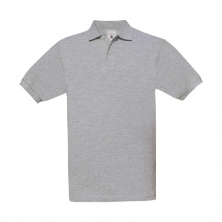 B&C polo safran heather grey S