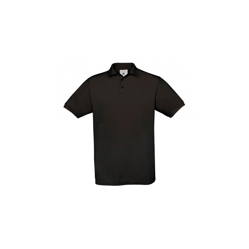 B&C polo safran zwart L