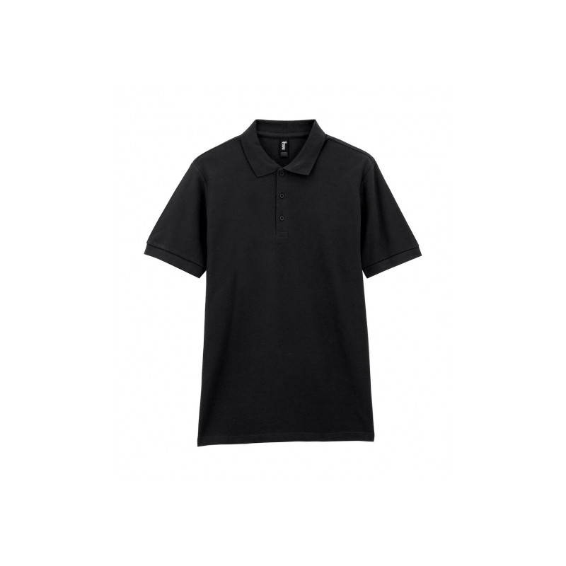 Gildan polo heavyweight zwart S