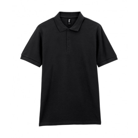 Gildan polo heavyweight zwart S