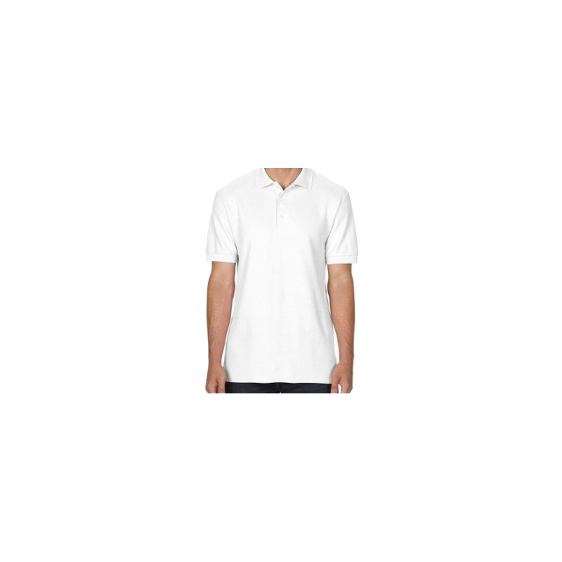 Gildan polo cotton wit XL
