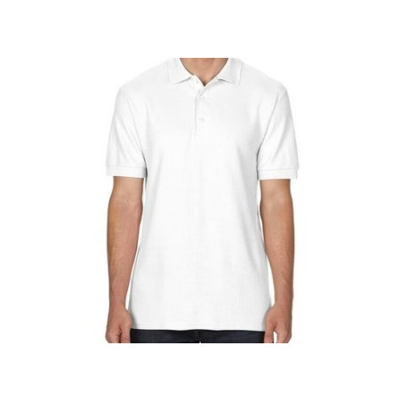 Gildan polo cotton wit XL