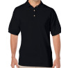 Gildan polo cotton zwart S