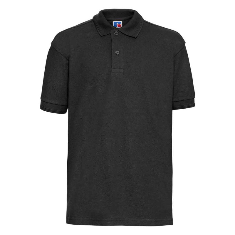 Russel polo kind maat M zwart