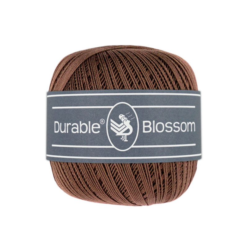 Durable Blossom brei- en haakgaren 50 gram  Kleur 385 Coffee