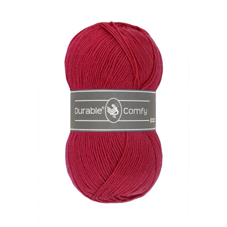 Durable Comfy brei- en haakgaren 100gr 317 deep red