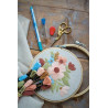 Borduur kit met borduurring Bloementekening Art nr. PN-0198147