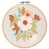 Borduur kit met borduurring Bloementekening Art nr. PN-0198147