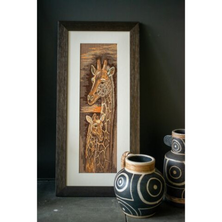 Lanarte moeder met baby giraffe borduren pn-0008228 Aida