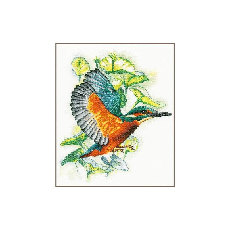 Borduurpakket Lanarte Ijsvogel borduren PN-0200091