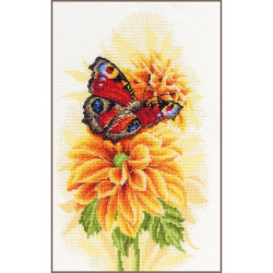 Borduurpakket Lanarte Fladderende vlinder  pn-0190703
