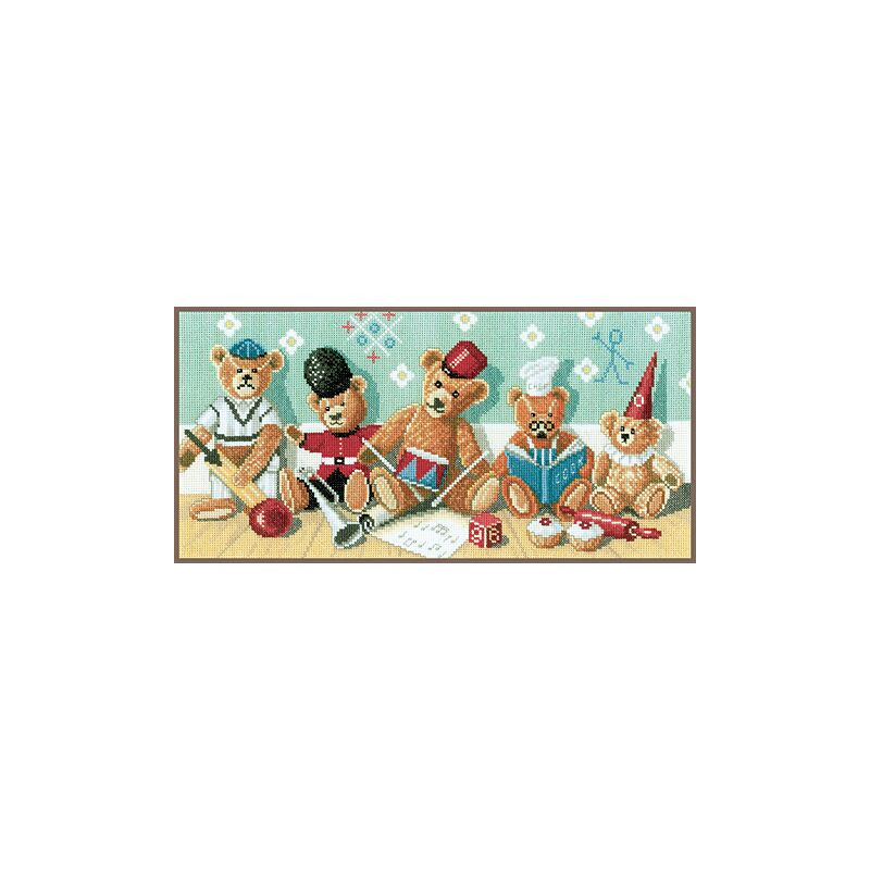 Borduurpakket Lanarte Teddyberen Playschool  pn 0021212