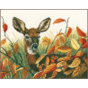 Borduurpakket Lanarte Hert tussen herfstbladeren - PN-0021223