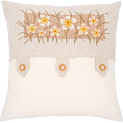 Vervaco - Homedeco kussen kit - Vanillebloemen - PN-0145327