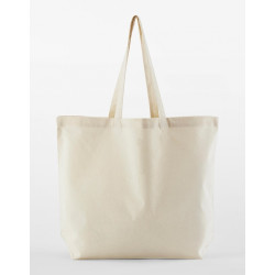 organic cotton maxi bag tas ecru
