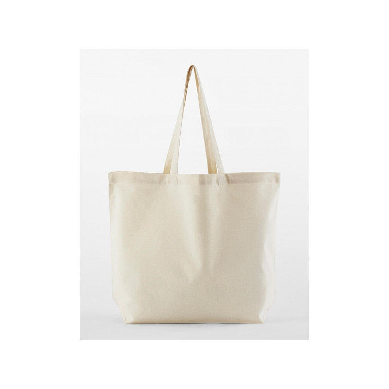 organic cotton maxi bag tas ecru