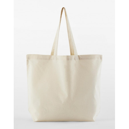 organic cotton maxi bag tas ecru
