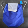 rugtas nylon met koord cobalt blauw wit