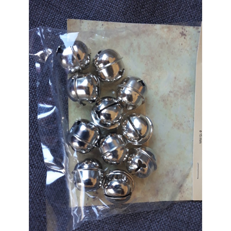 belletjes 12 stuks zilver belletjes 12 stuks zilver