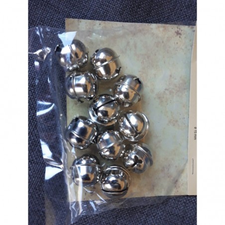 belletjes 12 stuks zilver