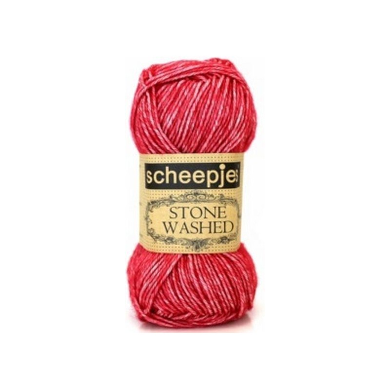 Stone washed 807 red jasper