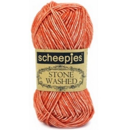 Stone washed 816 coral