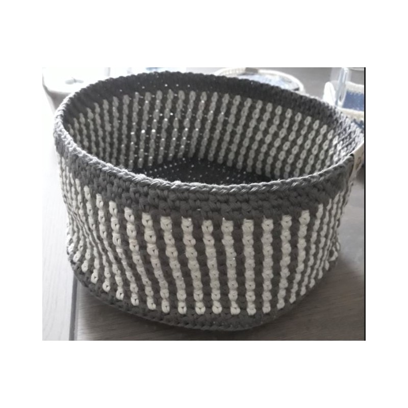 Haakpatroon mand groot rond